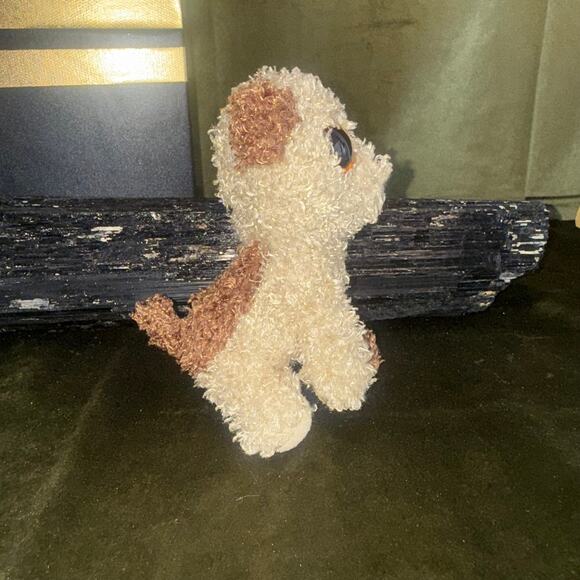 Ty Beanie Boo Rootbeer Dog 6” Plush – Brown Cream Glitter Eyes – EUC NWOT - Picture 2 of 4